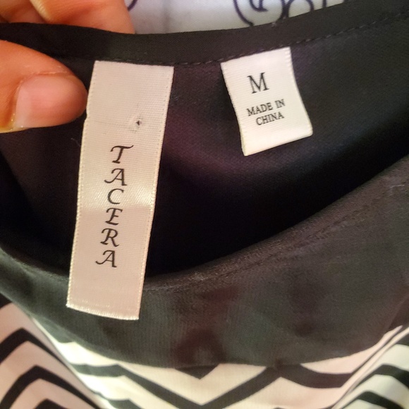 👑Tacera tan dress with black zigzag Desgin - Picture 5 of 5